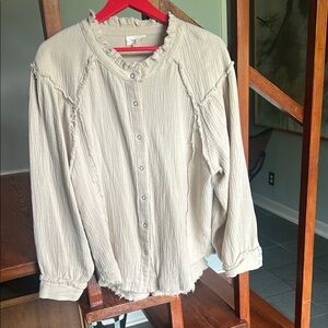 1.4.3. Story by Line Up Cream Textured Shirt